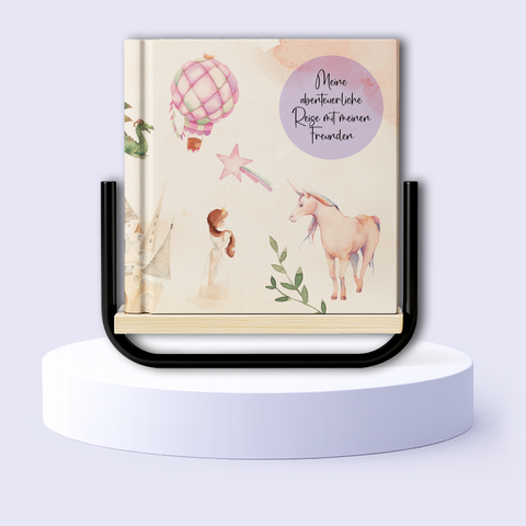 Freundebuch Einhorn & Prinzessinnen – Magisches Erinnerungsbuch mit Einhörnern, Drachen und Prinzessinnen-Design | Geschenk zur Einschulung