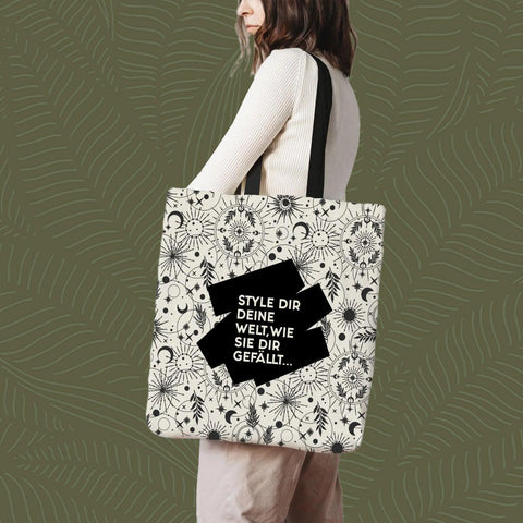 Magic Boho Tote Bag – Stofftasche, Einkaufstasche, Boho Design, nachhaltig, praktischer Begleiter, Geschenkidee