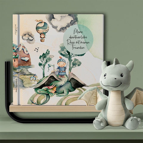 Freundebuch Drachen – Magisches Erinnerungsbuch für Kinder mit Drachen-Design | Perfekt für Schule & Kindergarten | Geschenk zur Einschulung