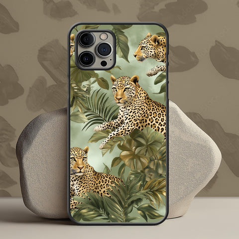 Golden Jungle Leo Smartphone Case – Schlankes Leoparden-Design für iPhone | Wild und Stylisch | Jungle Vibes | Smartphone Hülle