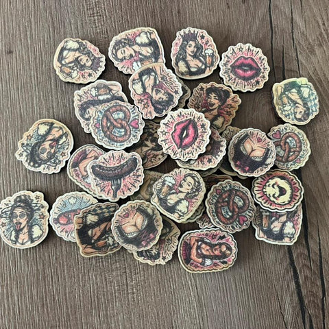 Lustige Glupperl für Frauen | Dirndl Accessoire | Oktoberfest Wiesn Klammer | Junggesellinnenabschied | personalisiert