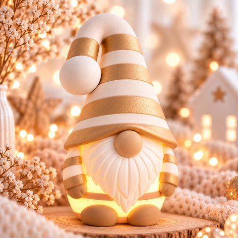 Wichtellampe Norbert mit LED | leuchtender Wichtel XL & XXL | Weihnachtsdeko | Wichtel Lampe | Geschenk Weihnachten