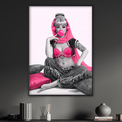 Iconic Neon – Pop Art Poster | inspiriert von Magie & Retro-Glam | echter fluoreszierender Neon Kunstdruck