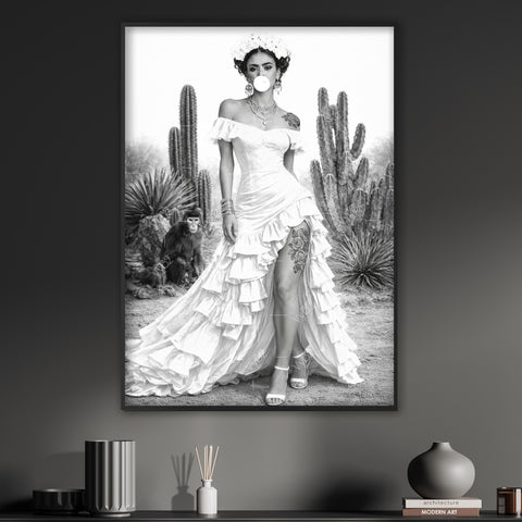 Iconic Neon – Pop Art Poster | inspiriert von Stärke & künstlerischer Identität | echter fluoreszierender Neon Kunstdruck