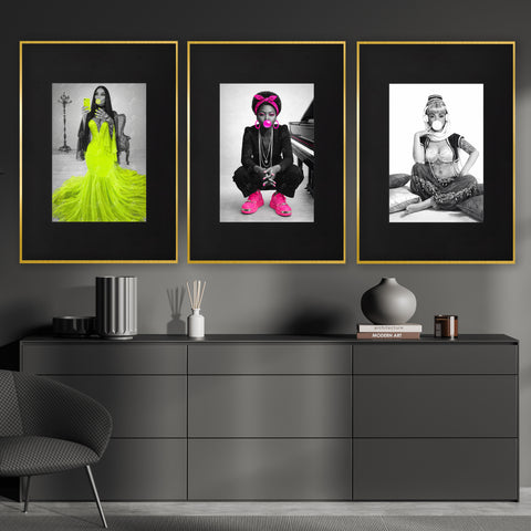 Iconic Neon – Pop Art Poster | inspiriert von Stärke & künstlerischer Identität | echter fluoreszierender Neon Kunstdruck