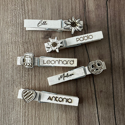 Personalisierte Glupperl mit Name – Wiesn Tracht Accessoire | Oktoberfest, Biergarten, Starkbierfest