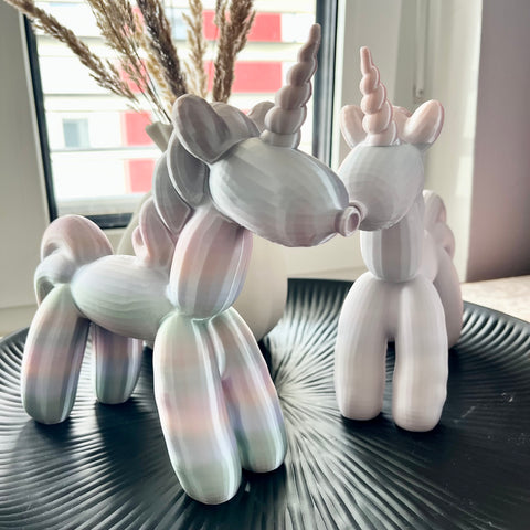 Balloon Einhorn Deko 25x20cm | Magic Unicorn | Pastell Unicorn Figur