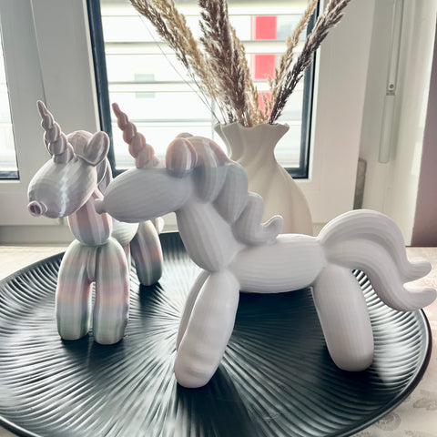 Balloon Einhorn Deko 25x20cm | Magic Unicorn | Pastell Unicorn Figur