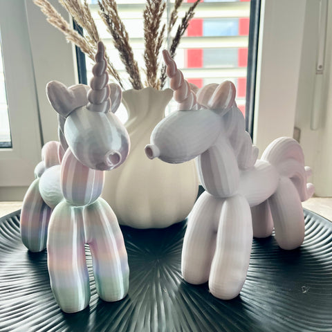 Balloon Einhorn Deko 25x20cm | Magic Unicorn | Pastell Unicorn Figur