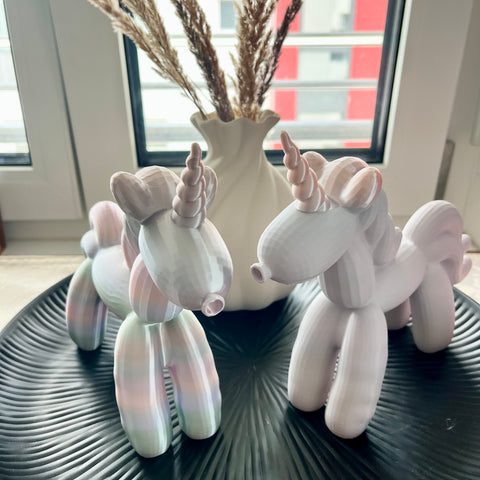 Balloon Einhorn Deko 25x20cm | Magic Unicorn | Pastell Unicorn Figur