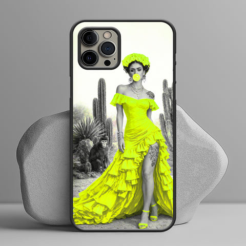 Iconic Neon – Pop Art iPhone Handyhülle | | inspiriert von Jazz & Soul | echter fluoreszierender Neon Kunstdruck