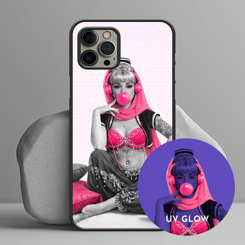Iconic Neon – Pop Art iPhone Handyhülle | | inspiriert von Jazz & Soul | echter fluoreszierender Neon Kunstdruck