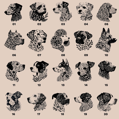 Personalisierte Erinnerungsbox Hund aus Holz