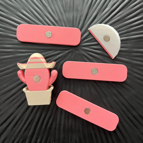 Mr. Nacho Magnet Set – Lustiger Kaktus Magnet mit Sombrero | Farben frei wählbar | Geschenk für Tequila Fans | Kühlschrank Deko
