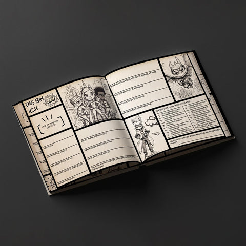 Comic Freundebuch für Kinder – Superhelden Design