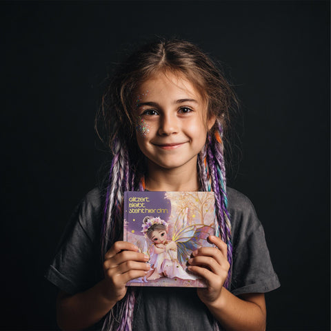 Freundebuch für Kinder – Feen & magische Kreaturen, Hardcover mit Goldfolienprägung