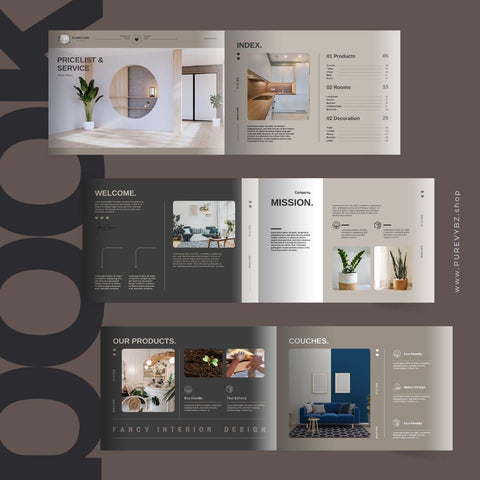 Professionelle Canva-Vorlage (21 Seiten). Ideal für Preislisten, Services & Angebote