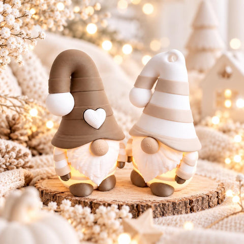 Mini Wichtel Norbert | Figur & Anhänger mit Licht | Weihnachtswichtel | Wichtel Deko | Baumschmuck Weihnachten